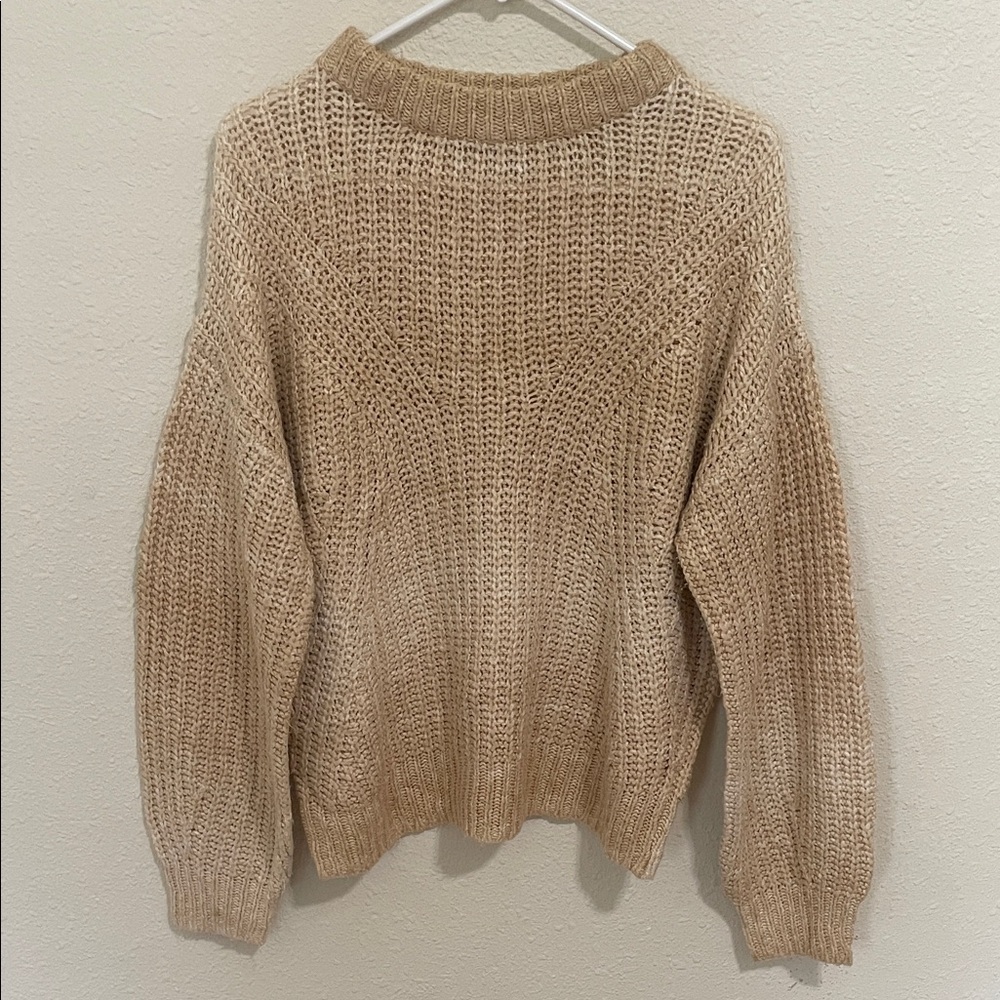 a new day Tan Sweater